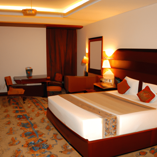 1. A panoramic view of a well-furnished suite in a luxury hotel in Diyarbakır.
