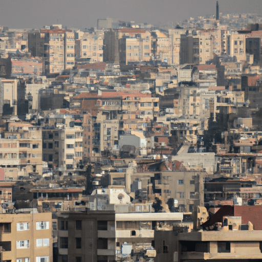 A panoramic view of Gaziantep city, showcasing the beautiful blend of ancient and modern architecture.