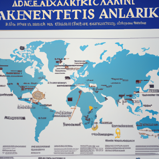 A political world map showing Diyarbakır's international alliances and diplomatic relations