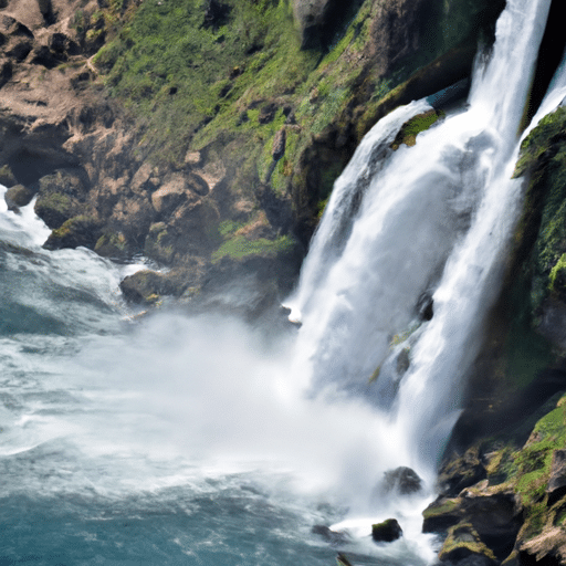 1. Picture of the Duden Waterfalls, dramatically plunging into the Mediterranean Sea.