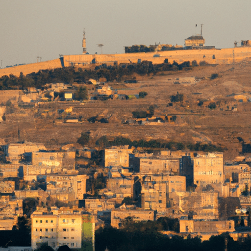 A panoramic view of Gaziantep with the ancient castle in the foreground.