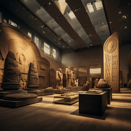 A captivating image of the Adana Archeology Museum, showcasing a blend of historical artifacts and art pieces.