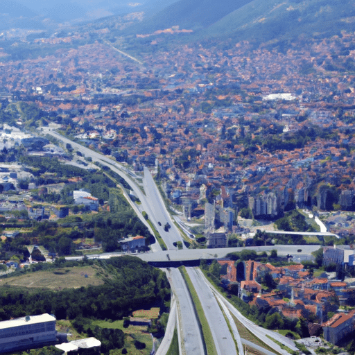 1. An aerial view of Bursa showing its green spaces and modern infrastructure.