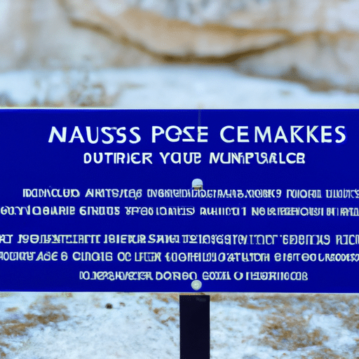 Signage and efforts showing conservation measures in Pamukkale