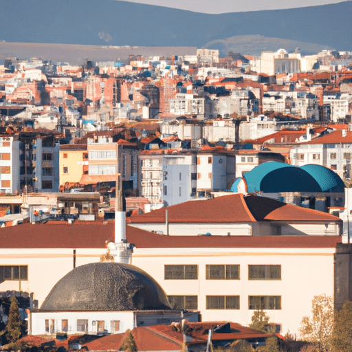 A panoramic view of Eskişehir showcasing its unique blend of traditional Ottoman architecture and modern urban design.