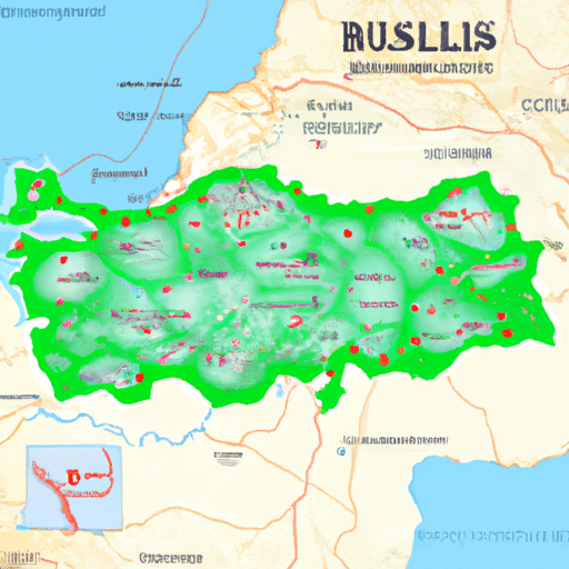 A political map of Bursa, highlighting its strategic location in regional and international diplomacy.