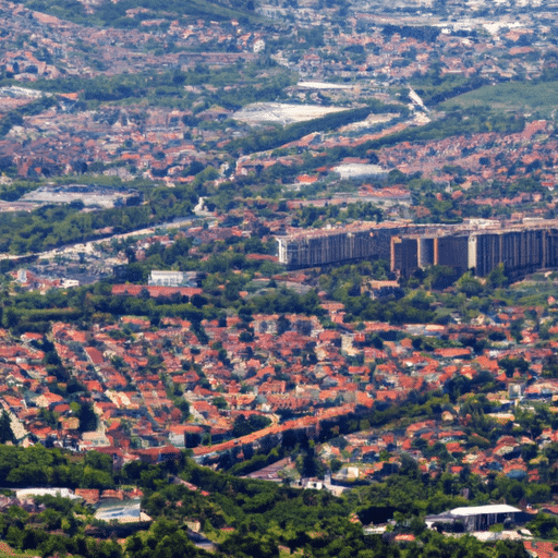 1. An aerial view of Bursa, showcasing the city's green spaces and urban planning.
