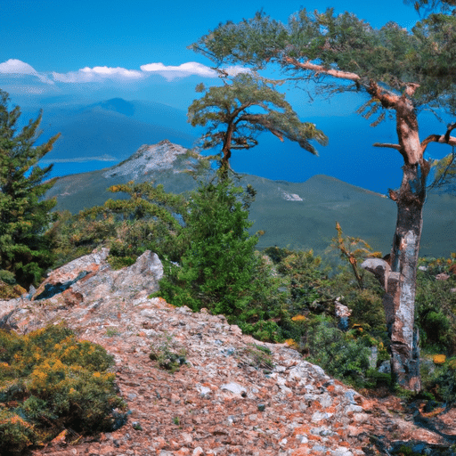 A panoramic view of the Lycian Way, showcasing the diverse terrain hikers can expect.