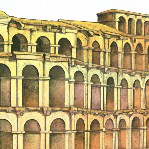An illustration of ancient Denizli showcasing primitive architectural styles.