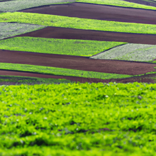 A view of the lush agricultural fields in Gaziantep, the source of its fresh ingredients.