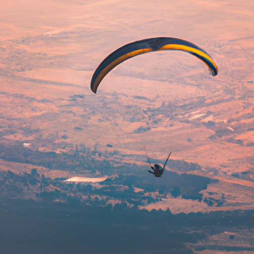 3. A breathtaking aerial shot of paragliders soaring above Denizli's picturesque landscapes.