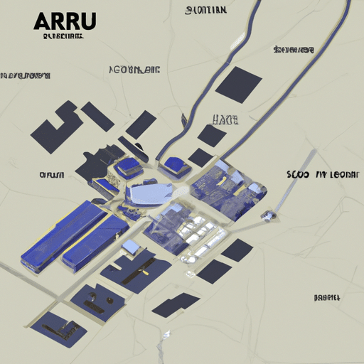 1. A map highlighting the location of various hotels in relation to Erzurum University.