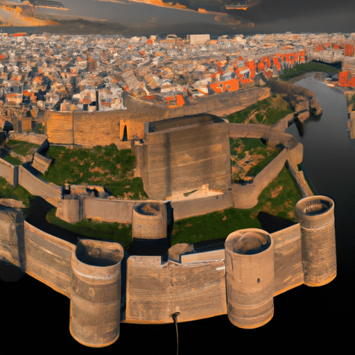 1. A panoramic view of Diyarbakır, showing the blend of historical architecture and modern tech infrastructure.