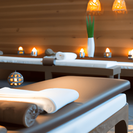 3. A luxurious spa room in a high-end wellness retreat in Eskişehir, equipped with modern amenities and serene decor.