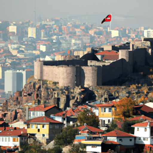 1. A panoramic view of Ankara Citadel, with its ancient stone walls against the modern cityscape.