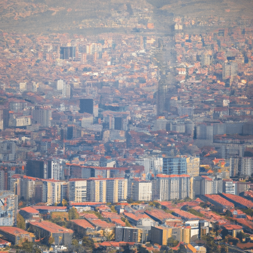 1. An aerial view of Ankara, showcasing its blend of modern and traditional architecture.