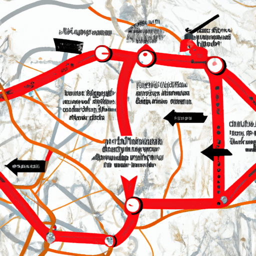 3. A map highlighting Gaziantep's strategic location near various trade routes