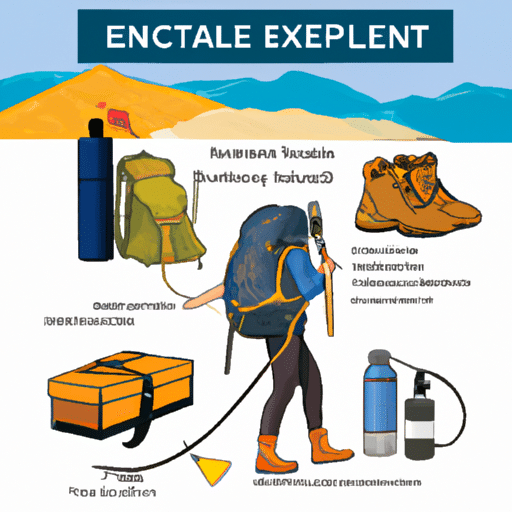 An infographic detailing essential items to pack for the hike.