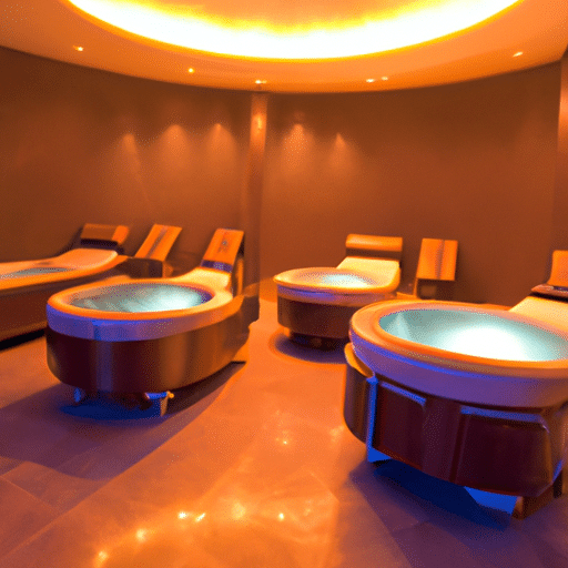 A panoramic view of a luxurious spa in one of Erzurum's top hotels