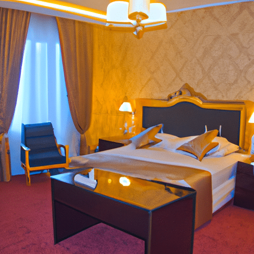 A panoramic view of a luxurious suite in one of the high-end hotels in Erzurum