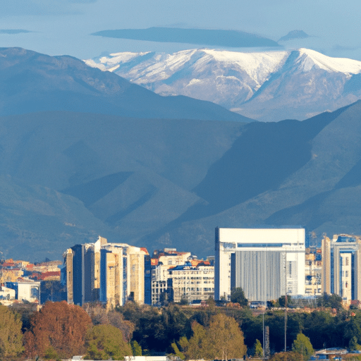 1. A panoramic view of Denizli's skyline, showcasing the city's modern architecture and numerous tech companies.