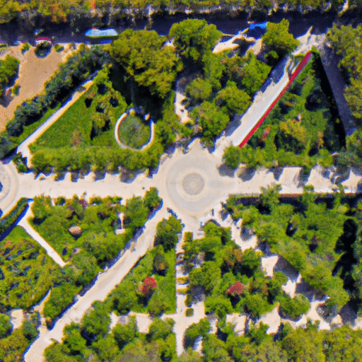 1. An aerial view of the lush Hevsel Gardens, a green oasis in the heart of Diyarbakır.