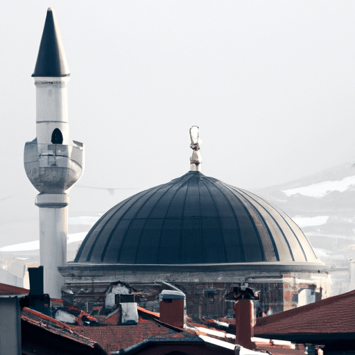 A captivating shot of Haci Bayram Mosque in Ankara, a historical site that adds to the city's urban charm.