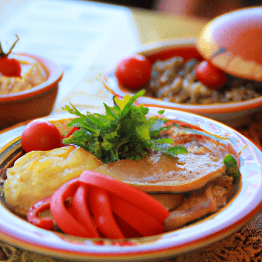A mouthwatering shot of a traditional Cappadocian meal served in a local restaurant.