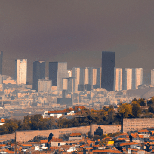 1. A panoramic view of Ankara skyline, showcasing the blend of ancient and modern architectural styles.