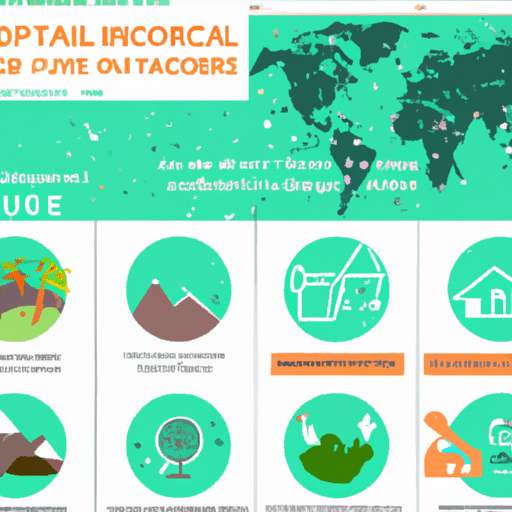 An infographic showcasing the impact of ecotourism on local and global environments